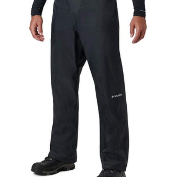 COLUMBIA Rebel Roamer Waterproof Rain Pants Omni-Tech Black Medium x 30 L XM8175 - Picture 1 of 12